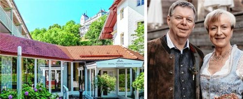 Hauke und Heike Peters freuen sich, das Hotel Hohenaschau wieder zu betreiben. Foto Peters/Hotel Hohenaschau