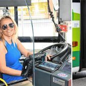 Eine Busfahrerin als Retterin in der Not