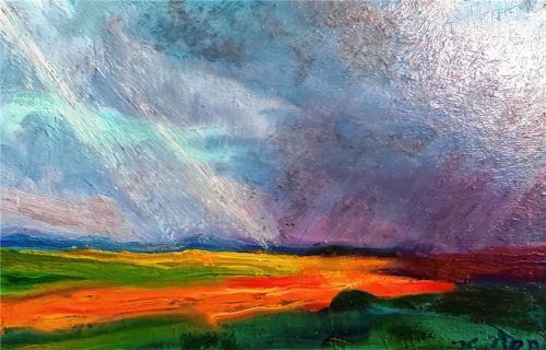 „Heranziehendes Wetter“.