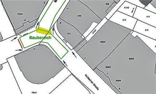 Im Bauabschnitt II in der Kufsteiner Straße wird gerade der Graben für den Fernkälte- und Fernwärmerohrleitungsbau erstellt. SWRO