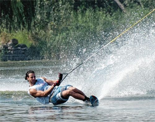 Slalomsieger Aviv Levy aus Israel zeigte am Hödenauer See seine Extraklasse. Foto WSCKR