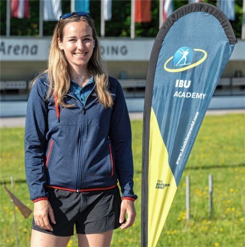 Theresa Jost, die das IBU-Camp in der Ruhpoldinger Chiemgau-Arena organisierte, genießt die familiäre Atmosphäre im Biathlon-Weltverband.Foto Ernst Wukits