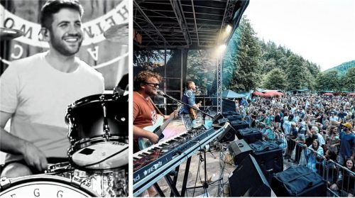 Tobias Hainer und viele Helfer haben das Luegstock-Festival zum zehnten Mal organisiert. Foto Herzig/Schmidt