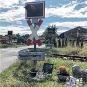 Gefahr am Bahnübergang