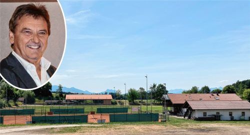 Beeindruckendes Sportgelände, erfolgreiche Abteilungen – und doch steht die Zukunft des SV Söchtenau-Krottenmühl in den Sternen. Weil Josef Fürst keinen Nachfolger findet. Foto re/Böck/Kollage Klinger