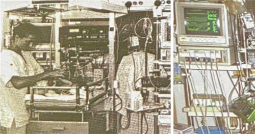 Bilder aus der Vergangenheit: das Perinatalzentrum 1993 (links) und 2005. Fotos Trux/Kirchner