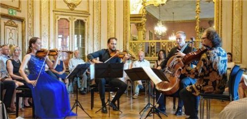 Das „Szymanowski Quartett“ aus Polen im Neubeurer Schlosssaal. Foto füchtner