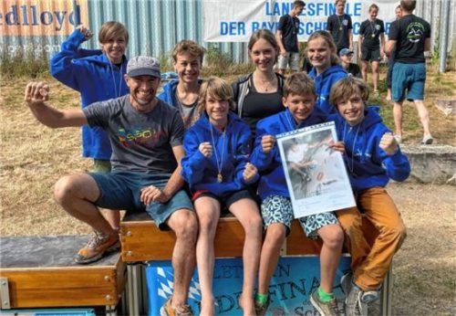 Die erfolgreiche Klettermannschaft des SFG. Foto re