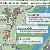 Streit um Bahnübergänge in Happing