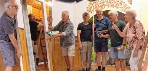 Die Regie für die Pfarrhofskomödie führt Sieglinde Wunsam (rechts).Foto Wunsam