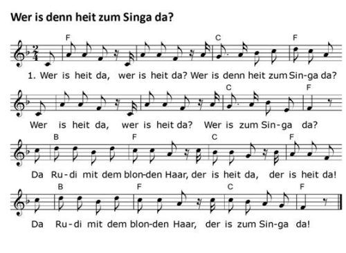 Ein lustiges Begrüßungslied von Eva Bruckner und Ernst Schusser.Schusser