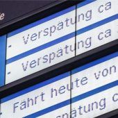 Verspätungen und Zugausfälle