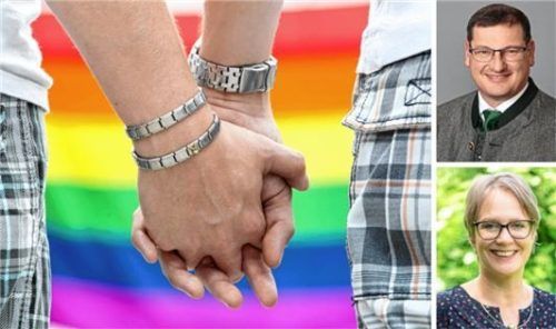 Für seinen Anti-Queer-Post hat sich der Willinger CSU-Vorsitzende Markus Stigloher jetzt ebenfalls auf Facebook entschuldig. Martina Thalmayr fordert den Rücktritt. .Foto dpa/Michael Reichel, Volker Lesch, re