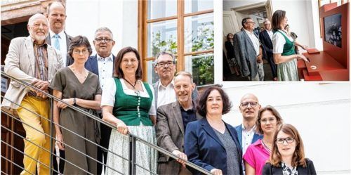 Landtagspräsidentin Ilse Aigner bekam eine exlusive Führung durch die neue Ausstellung zum Verfassungskonvent auf Herrenchiemsee. Hier ist sie mit weiteren Verantwortlichen zu sehen. Foto Matthias Balk/Bayerischer Landtag