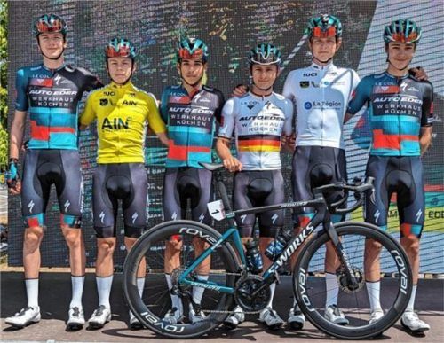 Sieg im ersten Mannschaftszeitfahren: Das Auto-Eder-Team war bei der Tour du Valromey erfolgreich.Foto Team Auto Eder