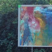 Maler bringt Kunst ins Rosenheimer Straßenbild