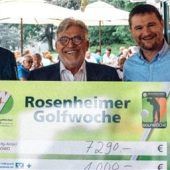 Rosenheimer Golfwoche sammelt Spenden-Rekordsumme von 8500 Euro
