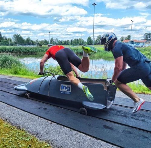 Das Duo Tobias Dostthaler/Paul Waschburger erreichte in Ohlstadt den dritten Platz.Foto Dostthaler