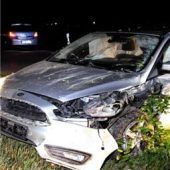 Mit 2,9 Promilleauf Verkehrsinsel