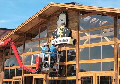 Der „Johann Auer auf der Wiesn“ nimmt immer mehr Gestalt an. Foto Wildauer