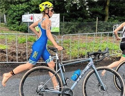 Die 14-jährige Oberaudorferin Matylda Jozwiak erreichte unter Deutschlands besten Triathletinnen den sechsten Platz in ihrer Altersklasse. Foto privat