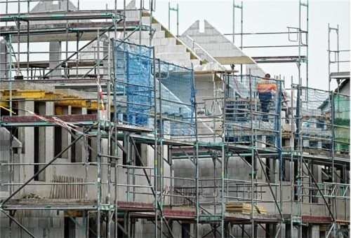 Die Bautätigkeit in der Region ist stark zurückgegangen. Foto dpa