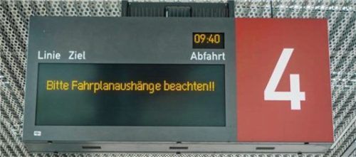 Häufige Änderungen der Fahrpläne sind auch eine Folge von Busfahrermangel und den vielen Baustellen. Foto Archiv