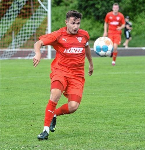 Maximilian Biegel machte in der Nachspielzeit mit dem 2:0 den Deckel drauf.Foto Franz Ruprecht
