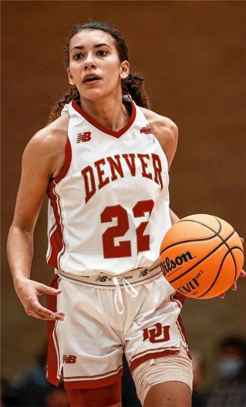 Neuzugang für Wasserburgs Basketballdamen: Tess Santos ist 24 Jahre und kommt aus Portugal. Foto University of Denver