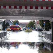 Kolbermoorer Nadelöhr steht erneut unter Wasser