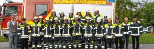 Über das Ergebnis freuen sich die Teilnehmer der Leistungsprüfung der Feuerwehr Höhenmoos. Foto Feuerwehr Höhenmoos