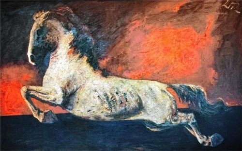 Walter Lederer, „Galoppierender Lipizaner“, 2003.Foto giesen