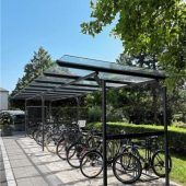Stadt bietet überdachte Fahrradabstellplätze