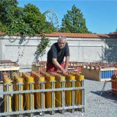 Bunte Funken über dem Rosenheimer Herbstfest