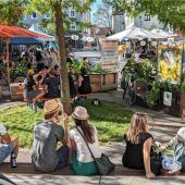 Solarpunk-Straßenfestival für Nachhaltigkeit