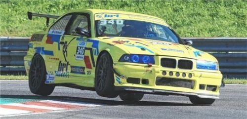 Andreas Rehwald mit vollem Einsatz im BMW M3 E36 unterwegs zum Klassensieg.Foto Tomschi