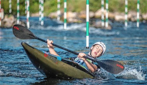 Artyom Kabak fehlte eine Sekunde für das Finale im Kayak.Foto Kajak Klub Rosenheim