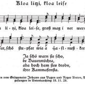 „Kloa litzi, kloa leise …“