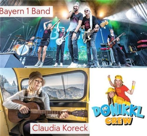 Besondere Highlights sind zweifellos die musikalischen Gäste: Bayern-1-Band, Donikkl Crew und Claudia Koreck.