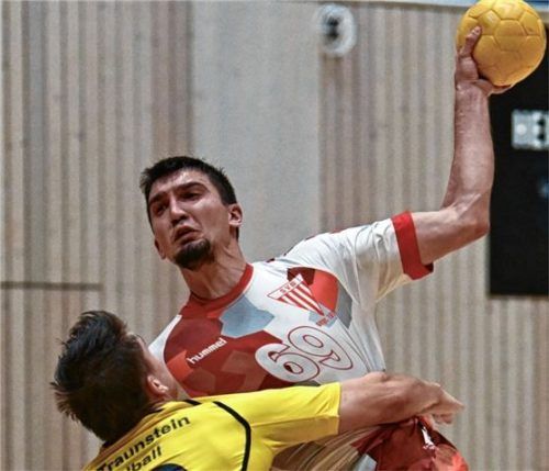 Bruckmühls Mario Lackovic war gegen Traunstein sieben Mal erfolgreich. Foto Thomas Fischer