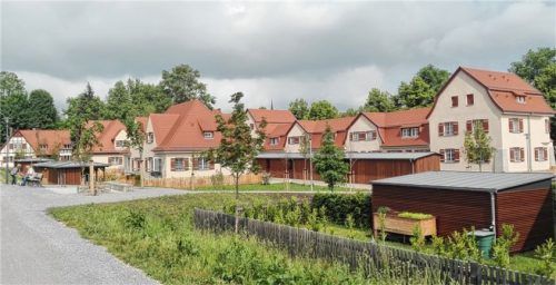 Die historische Arbeitersiedlung der ehemaligen Baumwollspinnerei in Kolbermoor ist seit 1993 im Besitz der Stadt.Foto poitsch