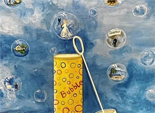 Dieses Werk von Anna Stuffer trägt den Titel „Alle Menschen träumen“.Foto re