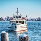 Chiemsee-Schiffe mit Winterfahrplan unterwegs