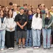 Rumänische Schüler besuchen das Landratsamt Rosenheim