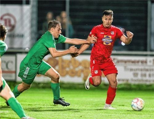 SBC-Spielertrainer Danijel Majdancevic bereitete einen Treffer vor und erzielte ein Tor selbst.Foto Hans Weitz