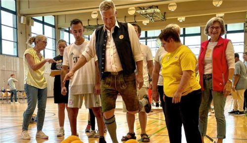 Bruckmühls Rathaus-Chef Richard Richter glänzte mit großer Treffsicherheit. Fotos Neuwirth