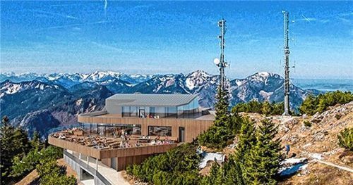 Das neue Rauschberghaus könnte nach dem Neubau gemäß einer Visualisierung ungefähr so aussehen. Foto Rauschbergbahn GmbH