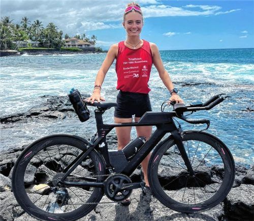 Die Bernauerin Anna Linner war erstmals zum Triathlon in Hawaii.Foto re