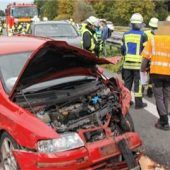 Massenkarambolageauf der A8
