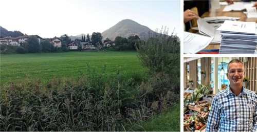 Erleichterung bei der Oberaudorfer Gemeindeverwaltung: Die Planungen waren nicht umsonst. Der künftige Betreiber des neuen Edeka, Andreas Prechtl, freut sich über den Zuspruch aus Oberaudorf. Foto Re/Bayer (dpa)